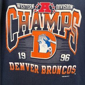 Denver Broncos Vintage Collector’s Western Division 1996 Champions Sweatshirt